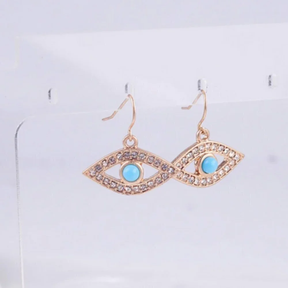 New Unique crystal eyes drop gypsy earring jewelry
